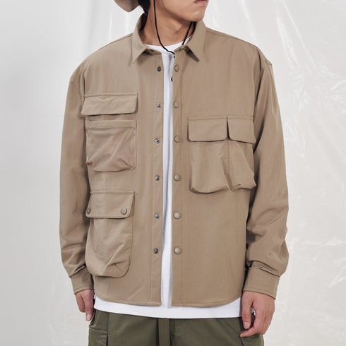 Boysnextdoor 多口袋防潑水襯衫